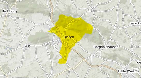 Immobilienpreisekarte Dissen am Teutoburger Wald